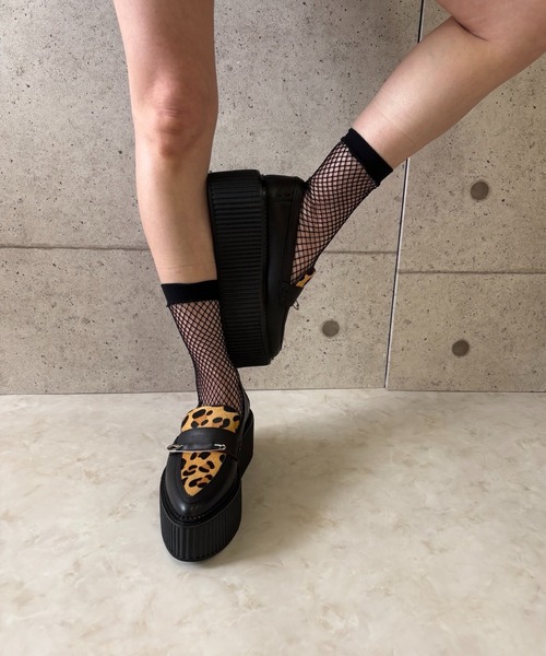 レオパードコンビ 厚底ローファー Charla Tedrick│Jeffrey Campbell