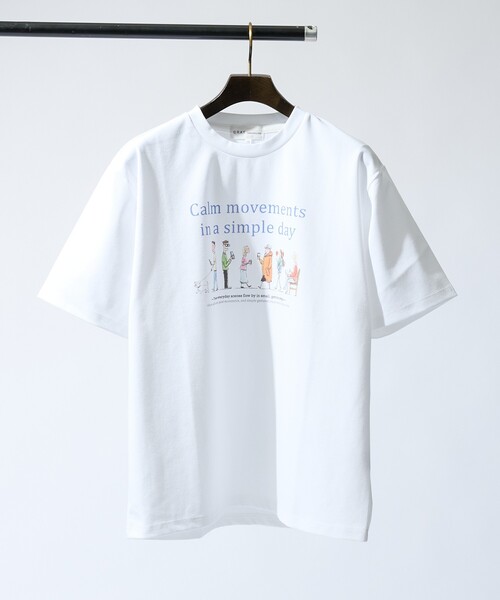 ABAHOUSE GRAY（アバハウスグレイ）の「【EVERYDAY LIFE】 グラフィックTシャツ（Tシャツ/カットソー・メンズ・レッド/グリーン/ブルー・46/48）」の2枚目の写真