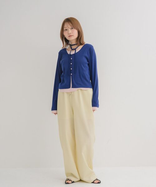 RETRO GIRL(レトロガール)の「チョーカー付レイヤード風カットソー(Tシャツ/カットソー・レディース・ブルー/イエロー/ライトグレー・FREE)」の11枚目の写真