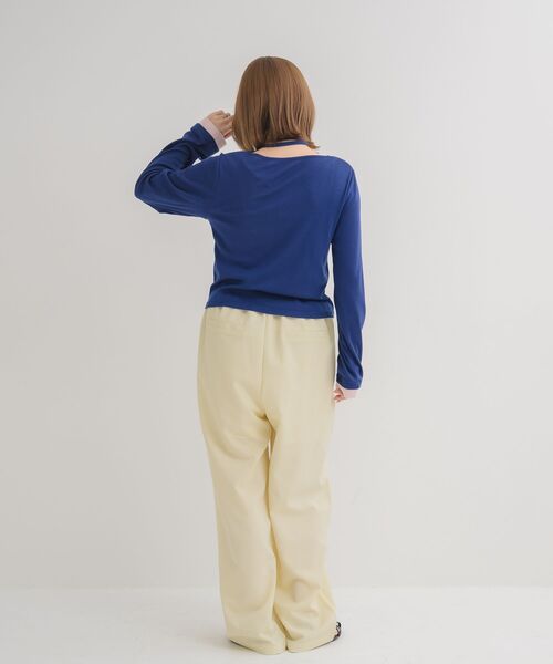 RETRO GIRL(レトロガール)の「チョーカー付レイヤード風カットソー(Tシャツ/カットソー・レディース・ブルー/イエロー/ライトグレー・FREE)」の13枚目の写真
