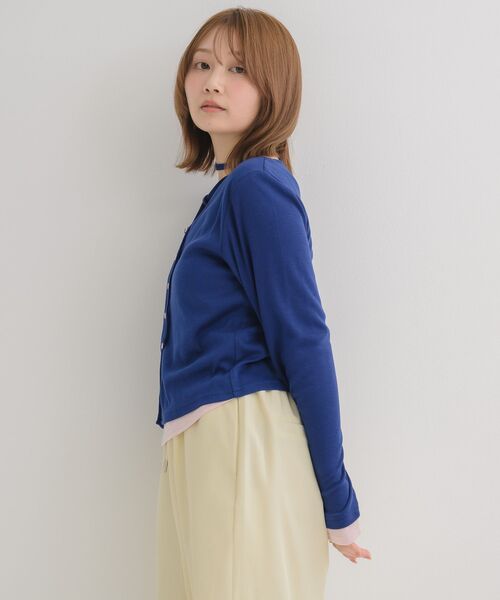 RETRO GIRL(レトロガール)の「チョーカー付レイヤード風カットソー(Tシャツ/カットソー・レディース・ブルー/イエロー/ライトグレー・FREE)」の16枚目の写真
