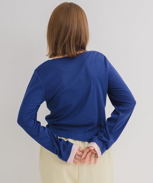 RETRO GIRL(レトロガール)の「チョーカー付レイヤード風カットソー(Tシャツ/カットソー・レディース・ブルー/イエロー/ライトグレー・FREE)」の17枚目の写真