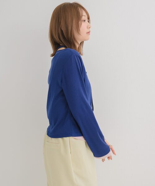 RETRO GIRL(レトロガール)の「チョーカー付レイヤード風カットソー(Tシャツ/カットソー・レディース・ブルー/イエロー/ライトグレー・FREE)」の18枚目の写真