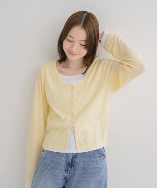 RETRO GIRL(レトロガール)の「チョーカー付レイヤード風カットソー(Tシャツ/カットソー・レディース・ブルー/イエロー/ライトグレー・FREE)」の19枚目の写真