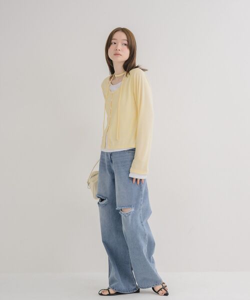 RETRO GIRL(レトロガール)の「チョーカー付レイヤード風カットソー(Tシャツ/カットソー・レディース・ブルー/イエロー/ライトグレー・FREE)」の21枚目の写真