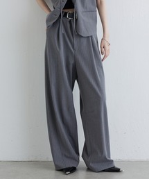 Lui's | ストライプストレートカーブスラックス(スラックス)