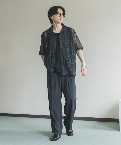 SENSE OF PLACE by URBAN RESEARCH（センスオブプレイスバイアーバンリサーチ）の「『速乾/イージーケア』クイックドライタックワイドパンツ（その他パンツ・メンズ・ライトブルー/ライトベージュ/ブラック/グリーン・MEDIUM/SMALL/LARGE）」の11枚目の写真