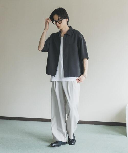 SENSE OF PLACE by URBAN RESEARCH（センスオブプレイスバイアーバンリサーチ）の「『速乾/イージーケア』クイックドライタックワイドパンツ（その他パンツ・メンズ・ライトブルー/ライトベージュ/ブラック/グリーン・MEDIUM/SMALL/LARGE）」の20枚目の写真
