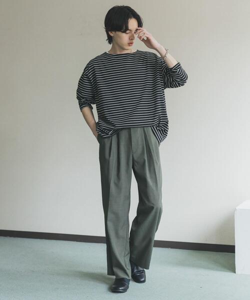 SENSE OF PLACE by URBAN RESEARCH（センスオブプレイスバイアーバンリサーチ）の「『速乾/イージーケア』クイックドライタックワイドパンツ（その他パンツ・メンズ・ライトブルー/ライトベージュ/ブラック/グリーン・MEDIUM/SMALL/LARGE）」の5枚目の写真