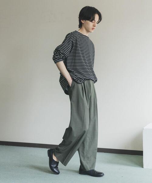 SENSE OF PLACE by URBAN RESEARCH（センスオブプレイスバイアーバンリサーチ）の「『速乾/イージーケア』クイックドライタックワイドパンツ（その他パンツ・メンズ・ライトブルー/ライトベージュ/ブラック/グリーン・MEDIUM/SMALL/LARGE）」の6枚目の写真