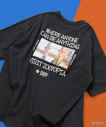 限定展開 【Zootopia/ズートピア】 別注 キャラクタープリント クルーネックTシャツ /ジュディ ニック