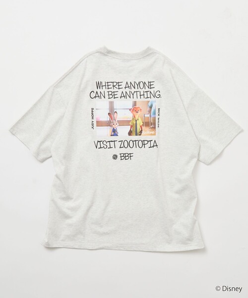 FREAK'S STORE(フリークスストア)の「限定展開 【Zootopia/ズートピア】 別注 キャラクタープリント クルーネックTシャツ /ジュディ ニック(Tシャツ/カットソー・メンズ・ブラック/アッシュグレー/ホワイト/ネイビー・SMALL/MEDIUM/LARGE)」の12枚目の写真
