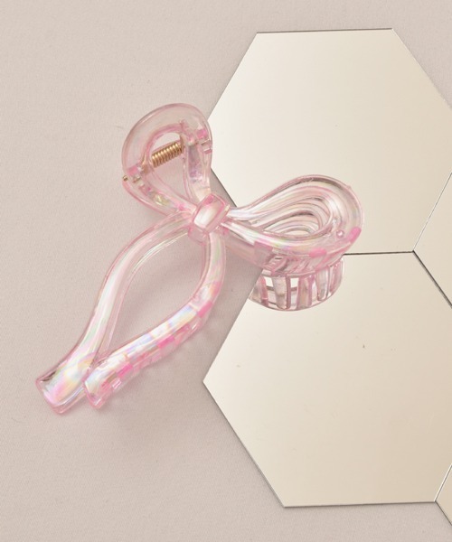 VIBGYOR Women(ヴィブジョー ウィメン)の「【float】オーロラ カラー リボン バンスクリップ【7色展開】(バレッタ/ヘアクリップ・レディース・ブルー/オレンジ/ホワイト/ピンク/パープル/イエロー/ブラック/グリーン・FREE)」の19枚目の写真