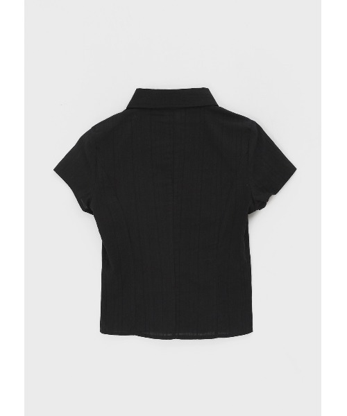 BLACKUP（ブラックアップ）の「[MADE] マレッドリンクル半袖シャツ（シャツ/ブラウス・レディース・ブラック/ホワイト・MEDIUM/SMALL）」の21枚目の写真