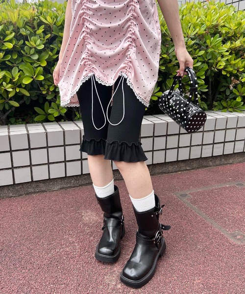 WC(ダブル シー)の「フリルカプリパンツ(その他パンツ・レディース・ブラック/グレー・FREE)」の10枚目の写真