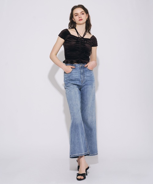 DEICY（デイシー）の「ハイウエストワイドデニムパンツ（デニムパンツ・レディース・ライトインディゴブルー/サックスブルー・0/1）」の20枚目の写真