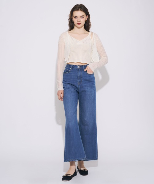 DEICY（デイシー）の「ハイウエストワイドデニムパンツ（デニムパンツ・レディース・ライトインディゴブルー/サックスブルー・0/1）」の10枚目の写真