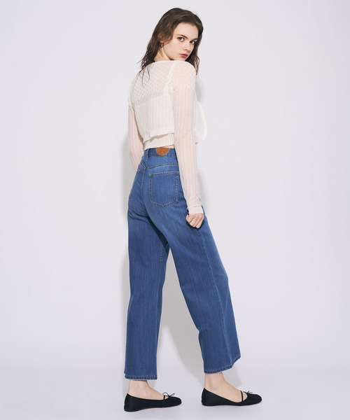 DEICY（デイシー）の「ハイウエストワイドデニムパンツ（デニムパンツ・レディース・ライトインディゴブルー/サックスブルー・0/1）」の12枚目の写真