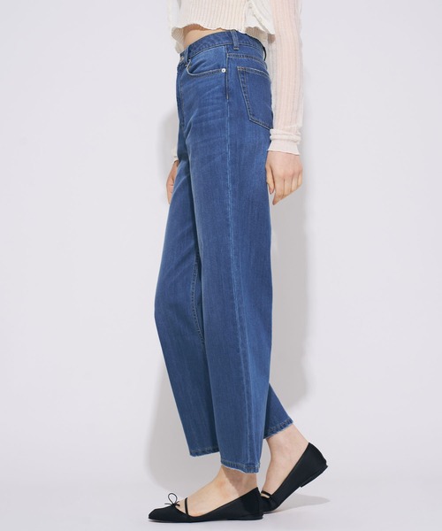 DEICY（デイシー）の「ハイウエストワイドデニムパンツ（デニムパンツ・レディース・ライトインディゴブルー/サックスブルー・0/1）」の14枚目の写真