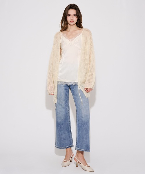 DEICY（デイシー）の「ハイウエストワイドデニムパンツ（デニムパンツ・レディース・ライトインディゴブルー/サックスブルー・0/1）」の18枚目の写真