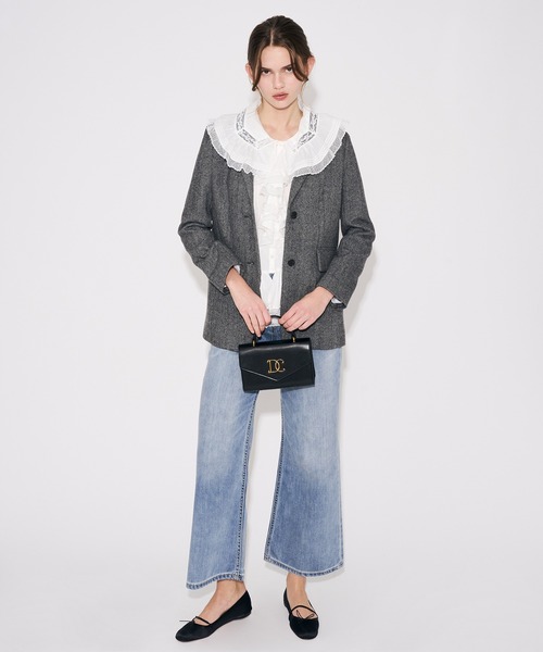 DEICY（デイシー）の「ハイウエストワイドデニムパンツ（デニムパンツ・レディース・ライトインディゴブルー/サックスブルー・0/1）」の16枚目の写真