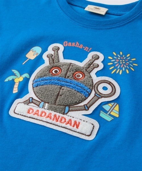 QUNTSTYLE（キュントスタイル）の「【アンパンマン】もこもこサガラ刺しゅう半袖Tシャツ（Tシャツ/カットソー・キッズ・サックスブルー系/ピンク系/アイボリー系/ブルー系・100/90/80）」の10枚目の写真