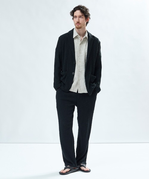 MEN'S BIGI（メンズビギ）の「絡み織メランジ オープンカラーシャツ（シャツ/ブラウス・メンズ・ネイビー/ブルー/オフホワイト・02/03）」の20枚目の写真