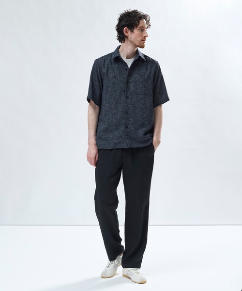 MEN'S BIGI（メンズビギ）の「絡み織メランジ オープンカラーシャツ（シャツ/ブラウス・メンズ・ネイビー/ブルー/オフホワイト・02/03）」の19枚目の写真