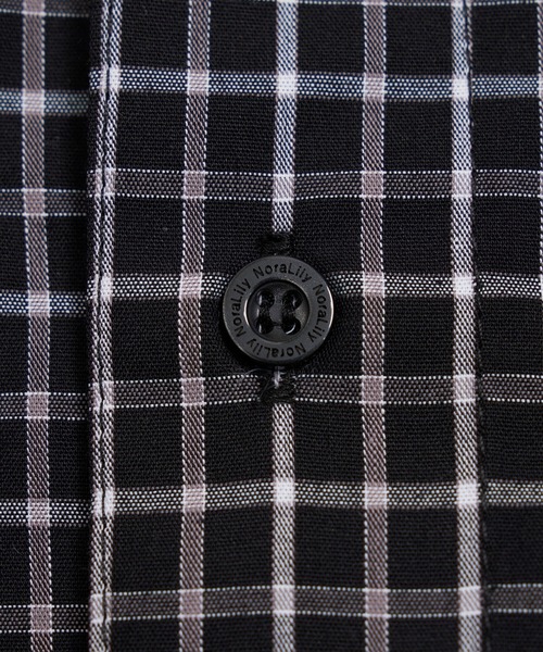 Nora Lily(ノラリリー)の「【Nora Lily】Pattern Clash Panel S/S Shirt(シャツ/ブラウス・メンズ・ブラック/ライトベージュ/ネイビー・FREE)」の6枚目の写真