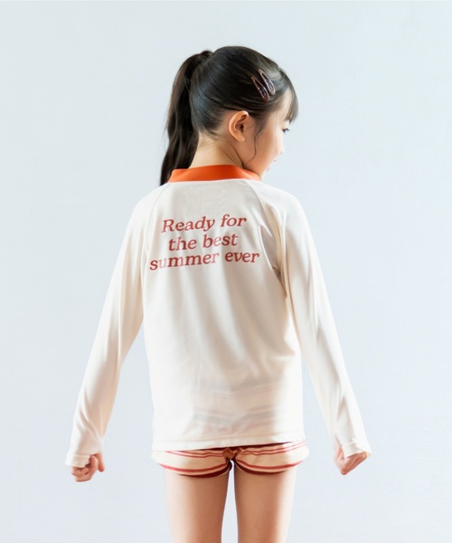 セール】【SWIM】フィンガーホールつきZIPラッシュガード（ラッシュ