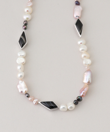 FRAMeWORK | PREEK/プリーク how raw onyx pearl gradation nec(ネックレス)
