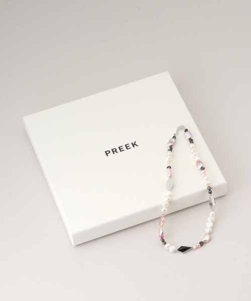 FRAMeWORK（フレームワーク）の「PREEK/プリーク how raw onyx pearl gradation nec（ネックレス・レディース・シルバー・FREE）」の7枚目の写真