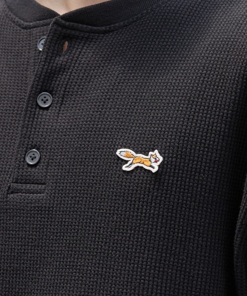 PENNEYS/ペニーズ 別注 THEFOX ワンポイント刺繍 ワッフル ヘンリー