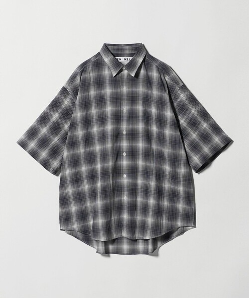 CITEN(シテン)の「<CITEN>ボイルチェックビッグシャツ(シャツ/ブラウス・メンズ・ホワイト・M/L)」の1枚目の写真