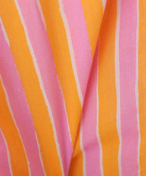 sara mallika(サラ マリカ)の「【SARA MALLIKA/サラマリカ】 Cotton Wave Stripe Print Shi(シャツ/ブラウス・レディース・オレンジ/カーキ・FREE)」の6枚目の写真