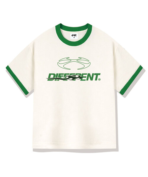 DIIFF（ディフ）の「コアヒートリンガールーズフィット半袖Tシャツ4カラー[DISE_4002]（Tシャツ/カットソー・メンズ・クリーム/アイボリー系2/アイボリー系1/ネイビー・X-LARGE/SMALL/MEDIUM/LARGE）」の2枚目の写真