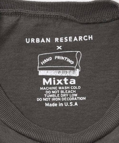 MIXTA（ミクスタ）の「『別注』Mixta×URBAN RESEARCH　HEMET（Tシャツ/カットソー・レディース・キャメル/ナチュラル/スミクロ・SMALL）」の6枚目の写真