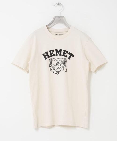 MIXTA（ミクスタ）の「『別注』Mixta×URBAN RESEARCH　HEMET（Tシャツ/カットソー・レディース・キャメル/ナチュラル/スミクロ・SMALL）」の14枚目の写真