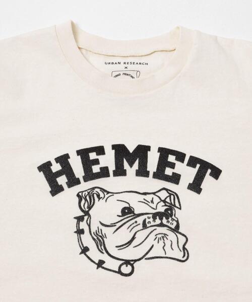 MIXTA（ミクスタ）の「『別注』Mixta×URBAN RESEARCH　HEMET（Tシャツ/カットソー・レディース・キャメル/ナチュラル/スミクロ・SMALL）」の15枚目の写真