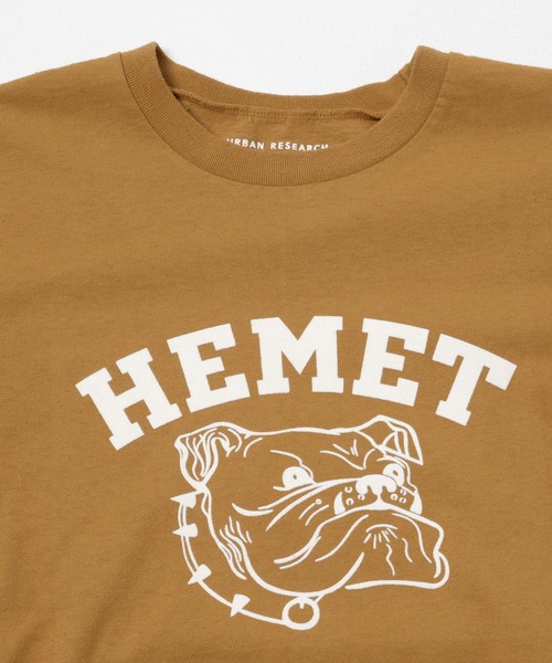 MIXTA(ミクスタ)の「『別注』Mixta×URBAN RESEARCH HEMET(Tシャツ/カットソー・レディース・キャメル/ナチュラル/スミクロ・SMALL)」の18枚目の写真