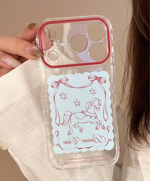 Fun & Daily(ファンアンドデイリー)の「F&D : クリアポニーiPhoneケース iPhone15 / 16 / 17 / Plus / Pro / Pro Max / Air アイフォンケース(スマホケース/カバー・レディース・その他・iPhone 17 Pro/iPhone 17/iPhone 16 Pro/iPhone 16/iPhone 15/iPhone 17 Pro Max)」の2枚目の写真