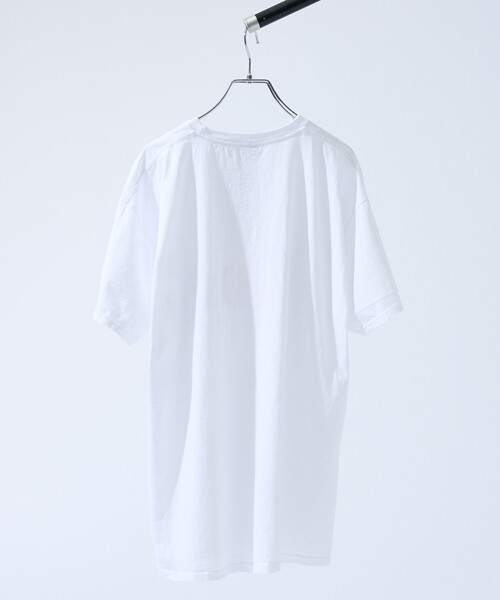 byeA.（バイエー）の「【byeA. / バイエー】NOT APPLE TEE ORANGE / ノットアップルTシャツ / オレンジ / 半袖Tシャツ / ユニセックス（Tシャツ/カットソー・メンズ・ブラック/ホワイト・L/XL）」の4枚目の写真