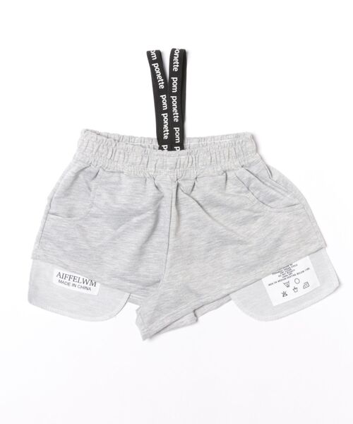 Ritzy（リッツィー）の「クロスしたウエスト  Y2K 風ルーズスウェットショーツ（その他パンツ・レディース・ライトグレー/ブラック/ダークグレー・M/S/L）」の18枚目の写真
