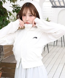 セール】【LA PEAU DE GEM】knit hoodie/ニットフーディ（パーカー