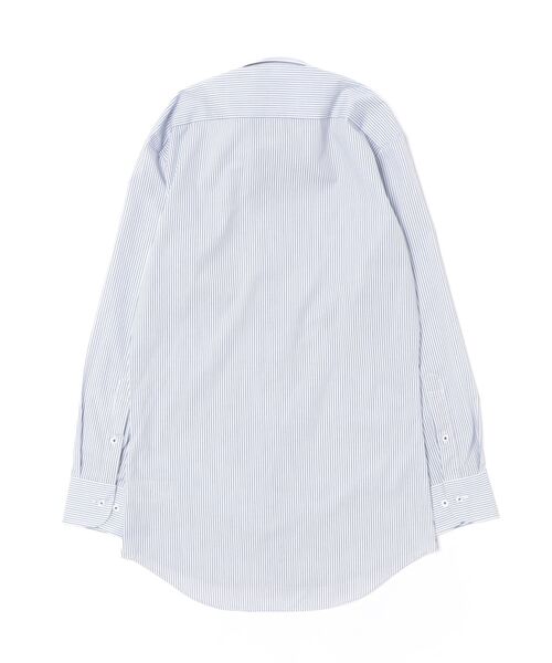 TOKYO SHIRTS（トウキョウシャツ）の「【吸水速乾】 形態安定ノンアイロン ボタンダウン 長袖ビジネスワイシャツ（ビジネスシャツ・メンズ・ネイビー・首回り37cm-裄丈80cm/首回り41cm-裄丈82cm/首回り39cm-裄丈84cm/首回り39cm-裄丈80cm/首回り37cm-裄丈84cm/首回り43cm-裄丈86cm/首回り43cm-裄丈82cm/首回り42cm-裄丈86cm/首回り42cm-裄丈82cm/首回り41cm-裄丈86cm）」の7枚目の写真