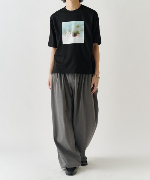 Lui's(ルイス)の「out of focus Tシャツ / Sunset(Tシャツ/カットソー・メンズ・ブラック/チャコールグレー/ホワイト・S/M)」の6枚目の写真