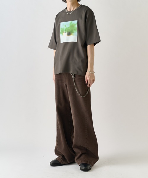 Lui's(ルイス)の「out of focus Tシャツ / Sunset(Tシャツ/カットソー・メンズ・ブラック/チャコールグレー/ホワイト・S/M)」の10枚目の写真
