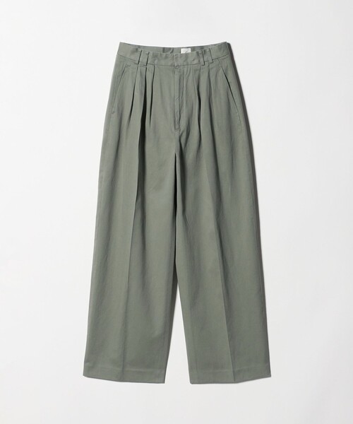 6（ロク）の「＜6(ROKU)＞コットンレーヨン タックパンツ 26FW（その他パンツ・レディース・オリーブ・34/38/36/32）」の11枚目の写真