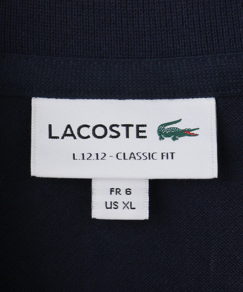 LACOSTE（ラコステ）の「【LACOSTE / ラコステ】 L1212LJ-99（ポロシャツ・レディース・ベージュ/ネイビー/ブラウン・X-LARGE）」の7枚目の写真