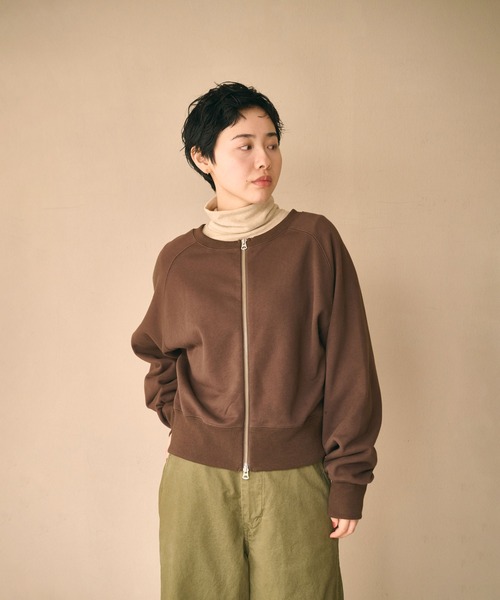kha:ki(カーキ)の「「KHA:KI / カーキ」2WAY SWEAT SHIRT(Tシャツ/カットソー・レディース・ピンク/ブラウン/アッシュグレー/ブラック・FREE)」の12枚目の写真